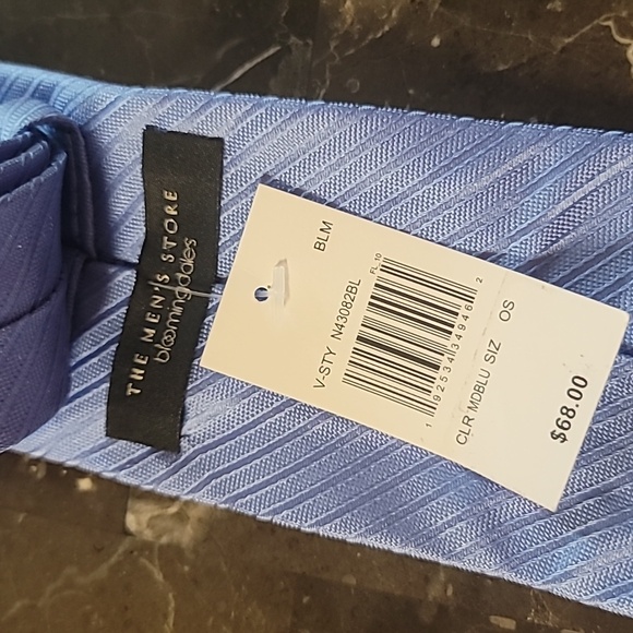 The Men's Store at Bloomingdale's Baby Blue Faint Striped Tie Exclusive 3.4" - Picture 3 of 7